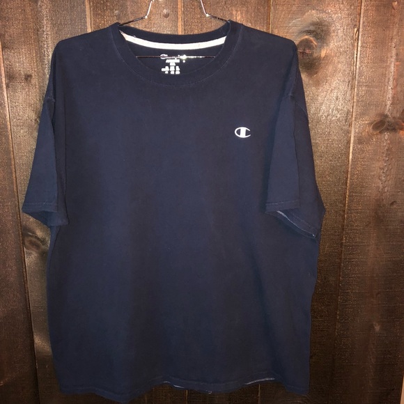 champion t shirt dark blue